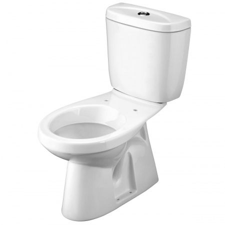 Унитаз Анимо с бачком, белый, 1 кн.арм., выпуск в пол, нижн.подв., сиденье полипропилен