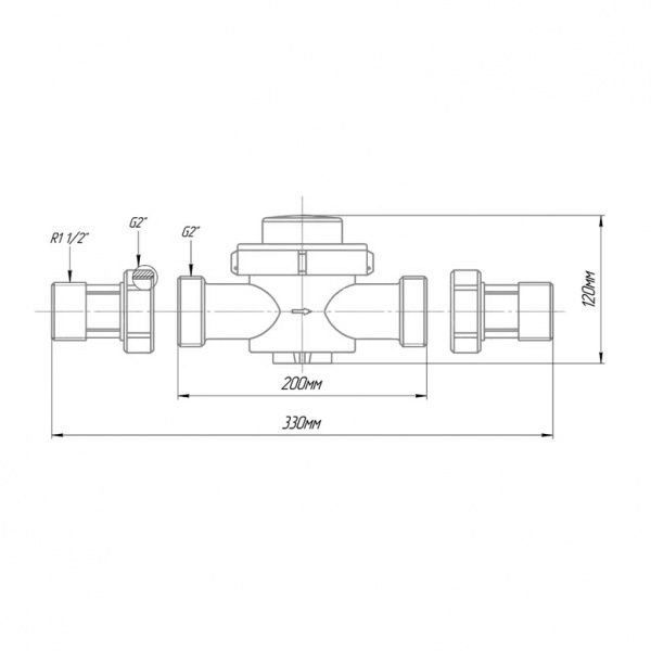 Счетчик воды "Норма" СВКМ-40 ХИ, L-200 (с присоединителями) с импульсным выходом