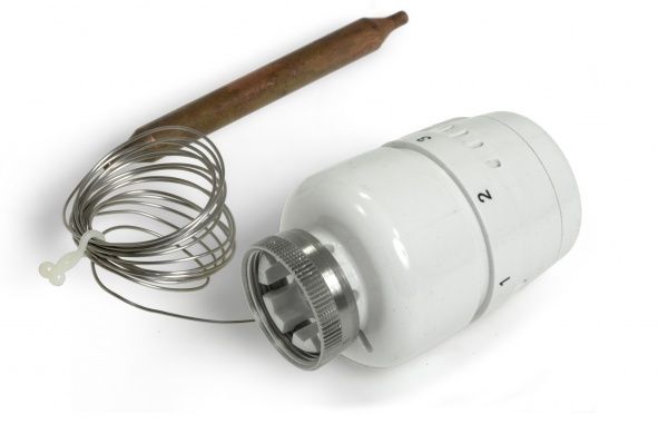 Головка термостатическая жидкостная с выносным ПОГРУЖНЫМ датчиком M30x1.5,диапазон настройки 20-60 °