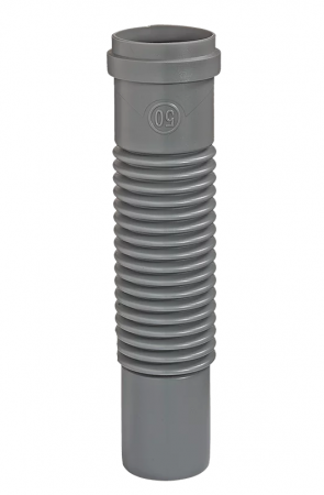 Отвод (соединитель) канализационный гибкий 50х50 (раструб/гладкий конец)