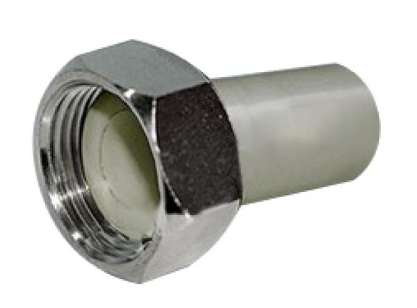 Штуцер с накидной гайкой PPRC 40х1 1/2"   (сер.) FD  (20/80)