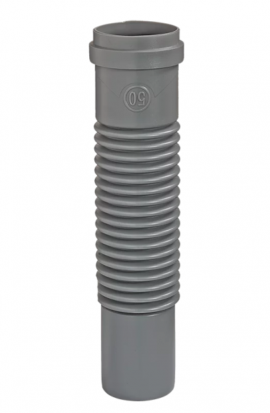 Отвод (соединитель) канализационный гибкий 50х50 (раструб/гладкий конец)