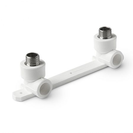 Настенный комплект PPRC для смесителя НР 20х1/2" (БЕЛЫЙ) Valfex (5/20)