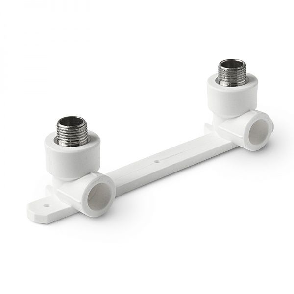 Настенный комплект PPRC для смесителя НР 20х1/2" (БЕЛЫЙ) Valfex (5/20)