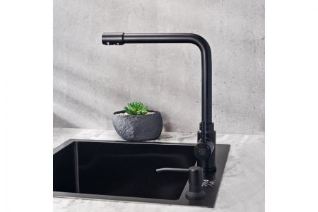 Смеситель для кухни с переключением фильтра для питьевой воды SUS125BL-017F-015