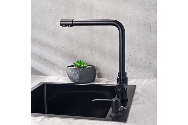 Смеситель для кухни с переключением фильтра для питьевой воды SUS125BL-017F-015