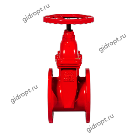 Задвижка 30ч39р Ду 125 Ру10/16   Tmax-120 оС  (ТЯЖЕЛАЯ, ЛАТУННАЯ гайка на клине) КРАСНАЯ