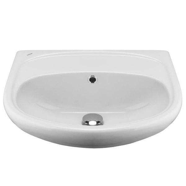 Умывальник "Анимо-55" с переливом, без комплекта, без отверстия, белый