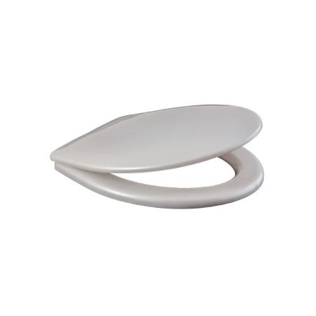 Сиденье белый перламутр, ширина 360мм, длина 410-440мм, крепление 160мм (с резин. амортизаторами)