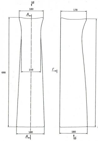 Пьедестал к умывальнику "Антей"
