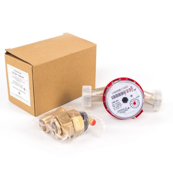 Счетчик воды "Пульс" СВК-25У, L-160 (с присоединителями)