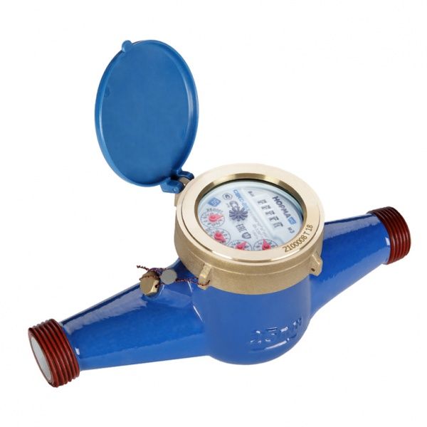 Счетчик воды "Норма"СВКС-25 Х (М) , L-260 (с присоединителями) мокроходный