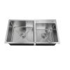 Набор 3 в 1 (Мойка врезная, 2 чаши+корзина+дозатор), РМС, MR-7843,600х500х220 мм