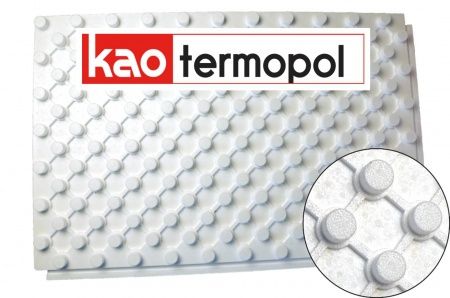 Мат для теплого пола с бобышками 1200х700х20(45)мм (0,84 кв.м.) пенополистерол белый