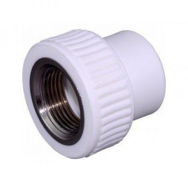 Муфта PPRC комбинированная ВР 25х3/4" (БЕЛЫЙ) Valfex (25/100)