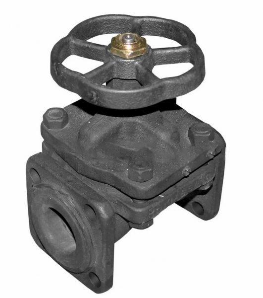 Вентиль 15ч73гм (ВДМ) Ду 50, Ру-6, Т-110 (футеровон резиной)