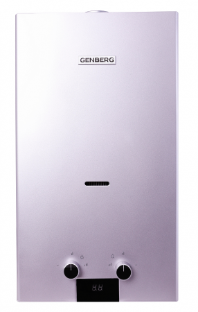 Водонагреватель газовый GENBERG Серебро 110.01 Серебро, 10 л/мин, 20 кВт