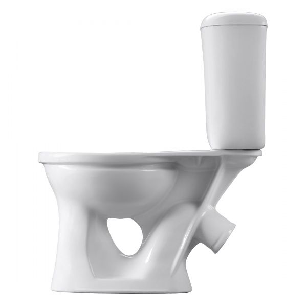 Унитаз "Виктория" АНТИВП., белый, 1 кн.арм., косой выпуск, нижн.подв., сид.полипр.