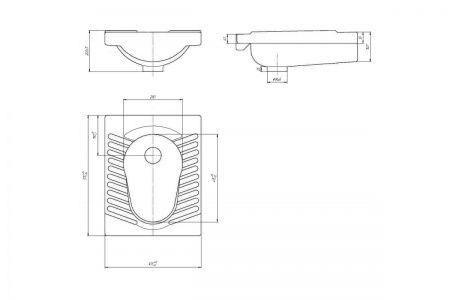 Чаша «ГЕНУЯ» КЕРАМИЧЕСКАЯ напольная, без арматуры (Ст.Оскол)