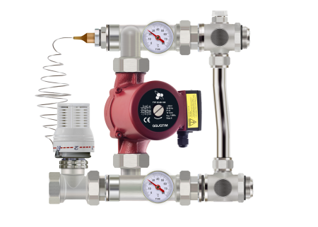 Насосно-смесительный узел TIM JH-1032 (под насос 130 мм, 1 1/2") /Без насоса/