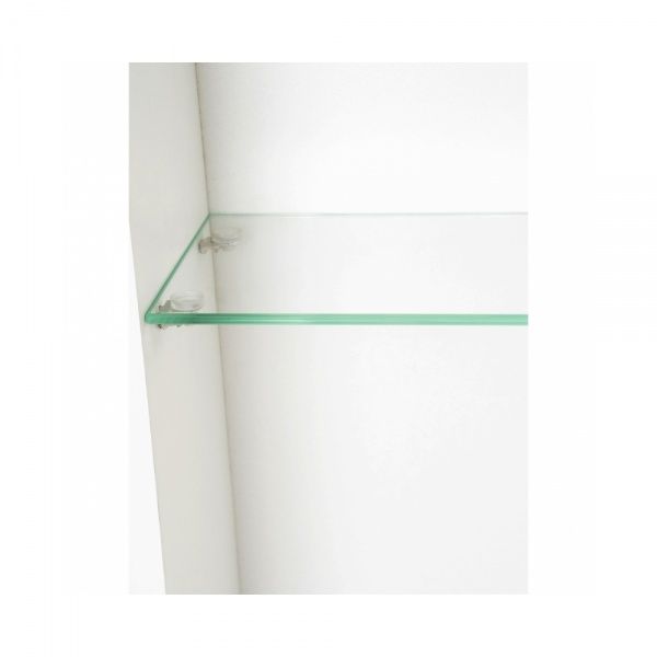 Зеркало "Вега 60" 600х150х700, со шкафчиком СЛЕВА, с подстветкой