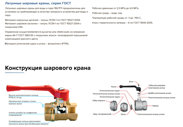 Кран 11б27п1 Ду 15 муфта/резьба "бабочка"   (серия - ГОСТ)