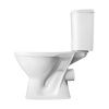 Унитаз "PRO" белый, 1 кн.арм., прямой выпуск, нижн.подв., сид.полипр.