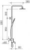 Смеситель РМС для душа однор.с жест.стойк SUS124-009DK