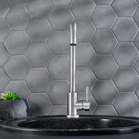 Смеситель РМС для кух. однор., выс.изл. SUS124-017F