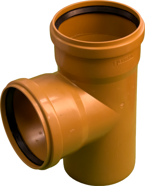 Тройник РР канализационный 110х110 (90") (оранж.)