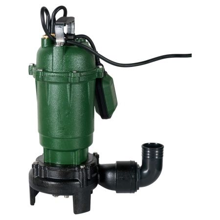 Фекальный насос F-1500R (1500Вт, Hmax-13 м, Qmax-415 л/мин, корпус двигателя - чугун)с реж. мех.