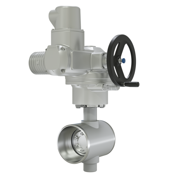 Затвор трехэксцентриковый ПДЗ.П.Э.300.025.02.НТ.R   Ду300, Ру-25, с эл.приводом, под приварку