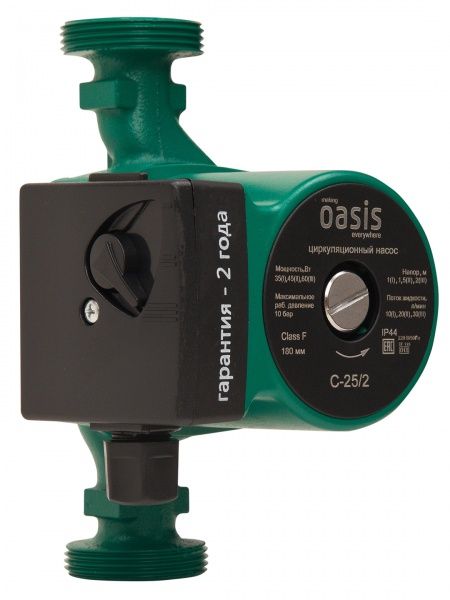 Насос циркуляционный Oasis C-25/6-180   (с гайками)