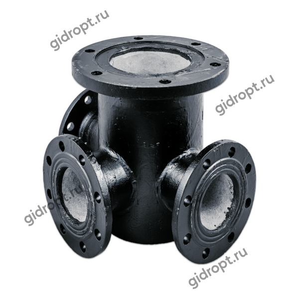 Тройник фланцевый с пожарной подставкой ППТФ150х100   (чугун)   Ру10/16