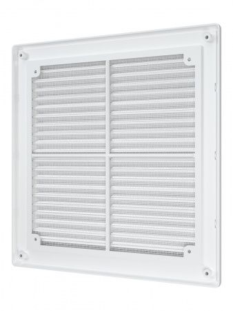 Решетка пластиковая 249х249, белая, сетка, разъемная