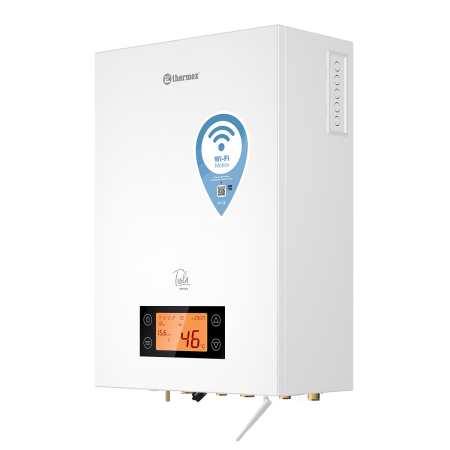 Котел электрический TESLA 12-24 WI-FI (Double) (двухконтурный, 24 кВт, 380В, насос, р/бак, ЖК диспл)