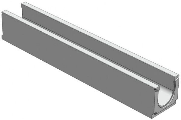 Лоток водоотводный бетонный ЛВ 13,8х12,5 серии Standart DN100 кл. С250 (до 25т)