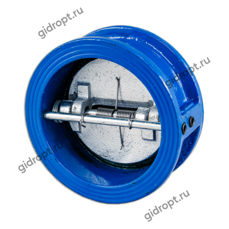 Клапан обратный двухдисковый Ду 100 Р-16 t-120оС, межфланцевый