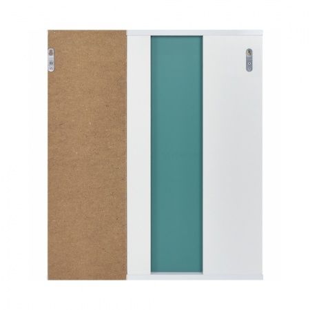 Зеркало "Вега 70" 700х150х700, со шкафчиком СПРАВА, с подстветкой