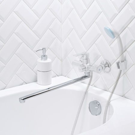 Излив плоский смесителя ванна/душ плоский 40см, с аэратором, РМС