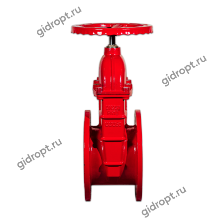 Задвижка 30ч39р Ду 200 Ру10  Tmax-120 оС (с гайкой, ЛАТУННАЯ гайка на клине) КРАСНАЯ
