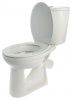 Унитаз "Комфорт Стандарт NEW" ЦОП, с бачком, белый, 1 кн.арм., косой выпуск, нижн.подв., сид. ПВХ