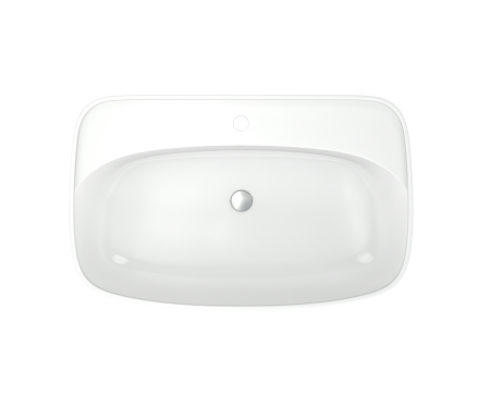 Умывальник мебельный "Купер-650, приставной"  без перелива, без комплекта, 1 отверстие, белый