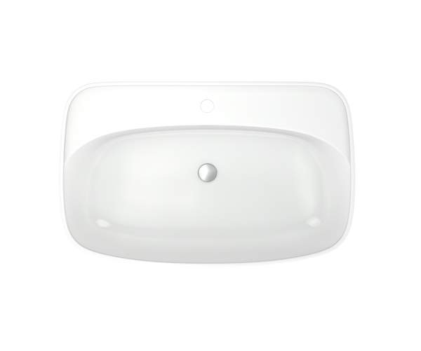 Умывальник мебельный "Купер-650, приставной"  без перелива, без комплекта, 1 отверстие, белый