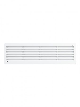 Решетка переточная пластиковая 450х131х35мм, белая (2 штуки)