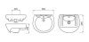 Умывальник мебельный "Оптима" с переливом, без комплекта, 1 отверстие, белый