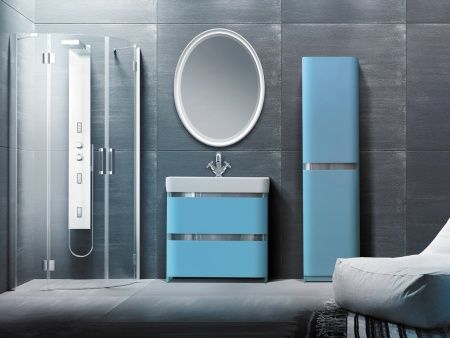 Умывальник мебельный "Олимпия-800" с переливом, без комплекта, 1 отверстие, белый