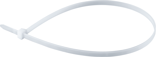 Хомут-стяжка нейлоновая 4,0(3,6)х300мм (белая) уп. 100шт.