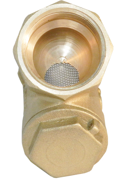 Фильтр косой сетчатый латунный муфтовый Ду 15    (фигура 46Б2нж)