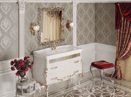 Умывальник мебельный "Модерн-1050" с переливом, без комплекта, 1 отверстие, белый